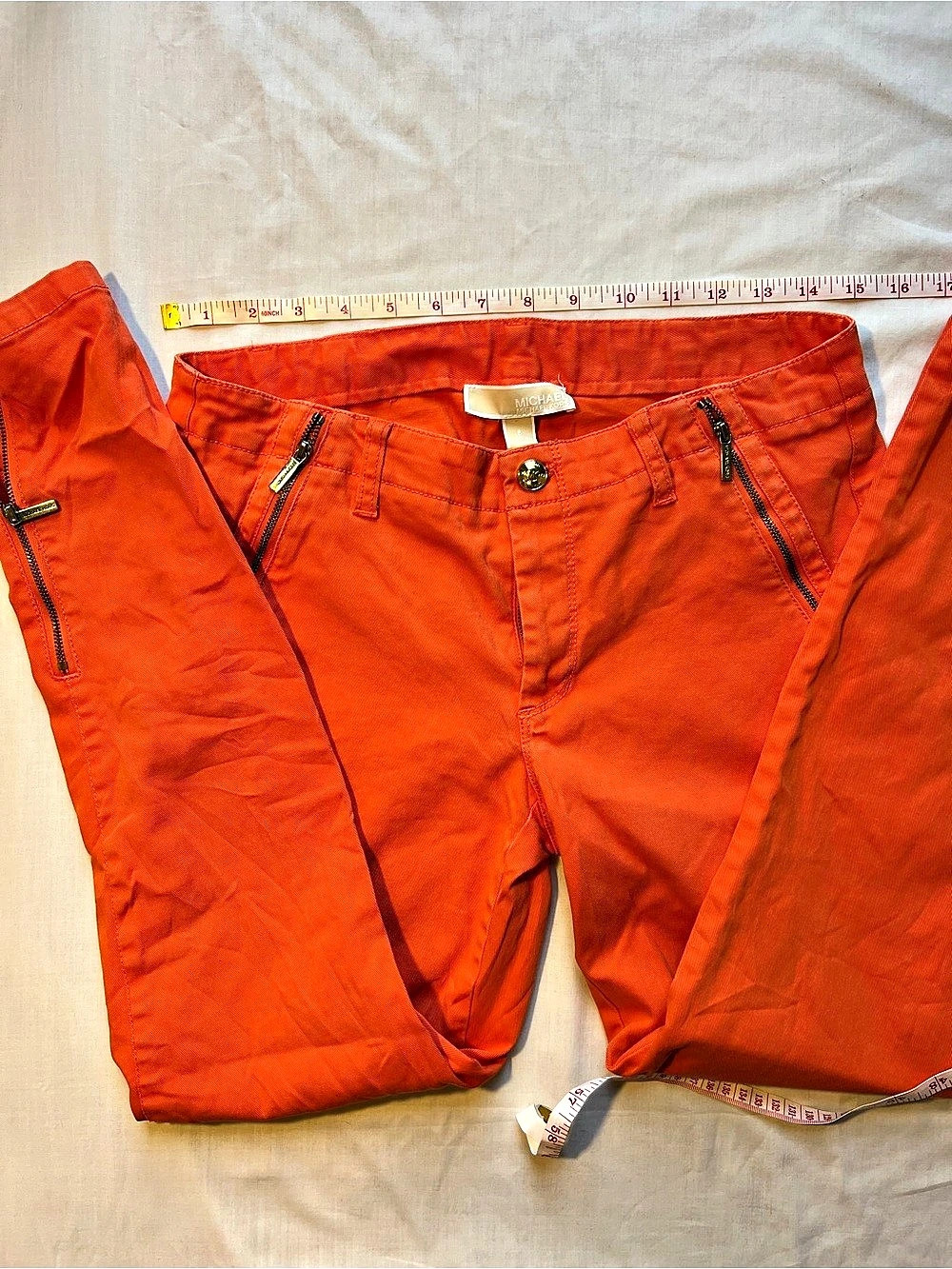 Michael Kors Orange Skinny Jeans Size 8 - Picture 5 of 8